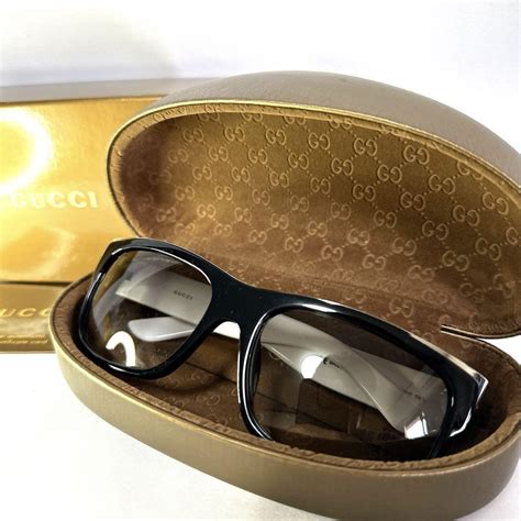 occhiali gucci vintage gg 1594 s|Gucci 2002 Sunglasses Vintage Black Silver Square GG 1594/S .